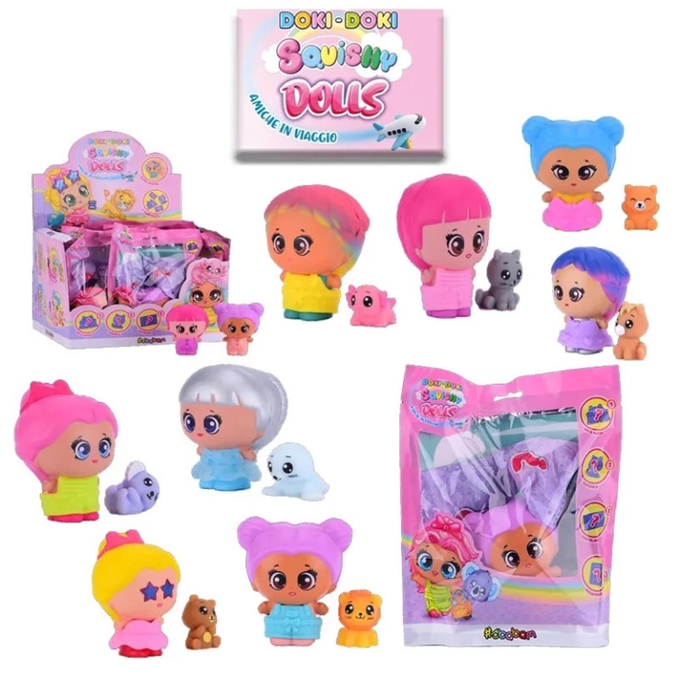 DOKY DOKY SQUISHY DOLL   AMICHE 10PZ IN EXPO 2