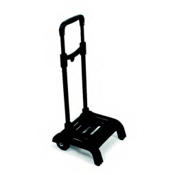 TROLLEY PORTAZAINO ABS NERO 28X15X55/85CM