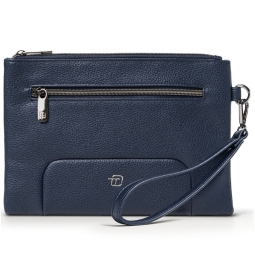 POCHETTE DA POLSO GATE   TRENDED ECOPELLE BLU