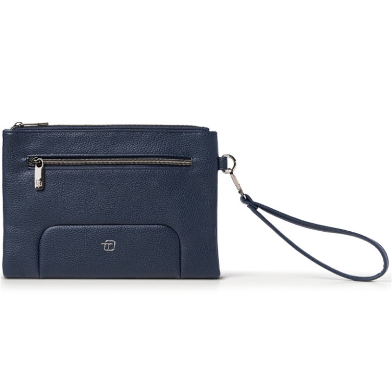 POCHETTE DA POLSO GATE   TRENDED ECOPELLE BLU 5