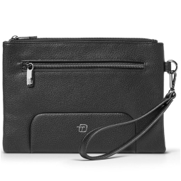 POCHETTE DA POLSO GATE   TRENDED ECOPELLE NERO