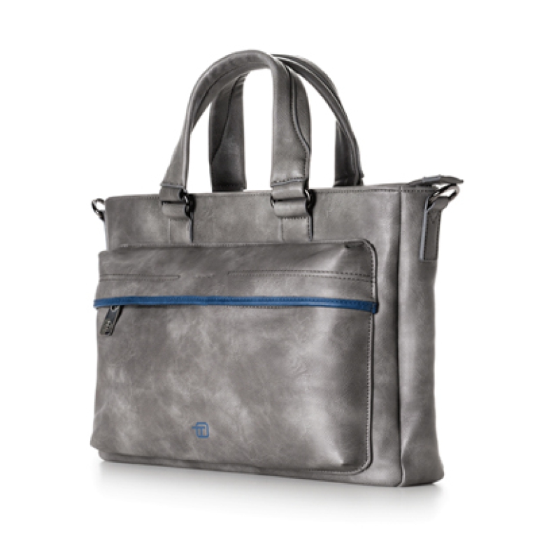 BORSA VERTICALE TOTE BAG BLUE-GATE GRIGIO