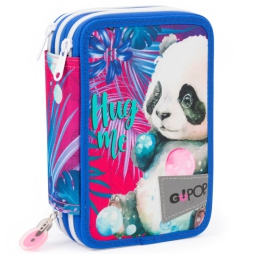 GOPOP ASTUCCIO 3 ZIP 19X13CM SWEET JUNGLE