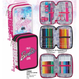 ASTUCCIO 3 ZIP 12X6X19   BARBIE