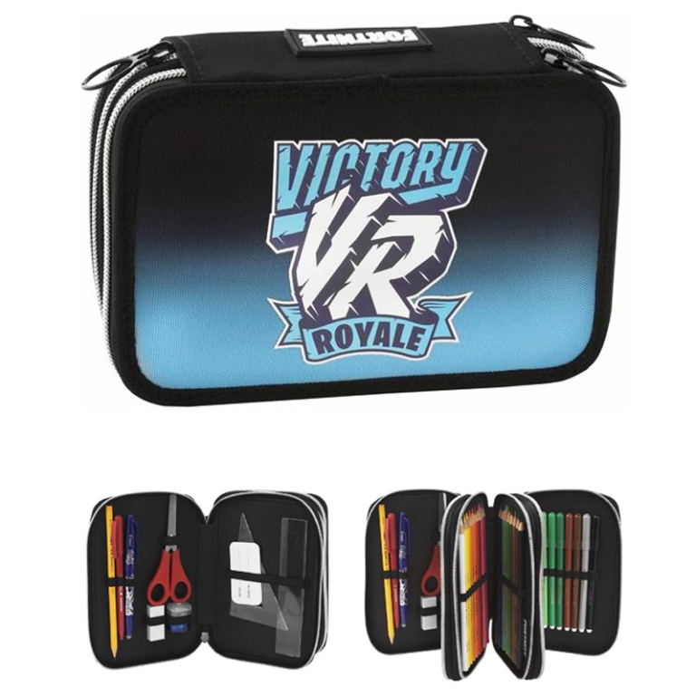 ASTUCCIO 3 ZIP SPORTY VICTORY FORTNITE CON PENNA 3