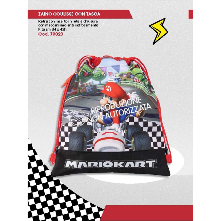 SAKKY BAG PORTASCARPE 34X42 MARIOKART