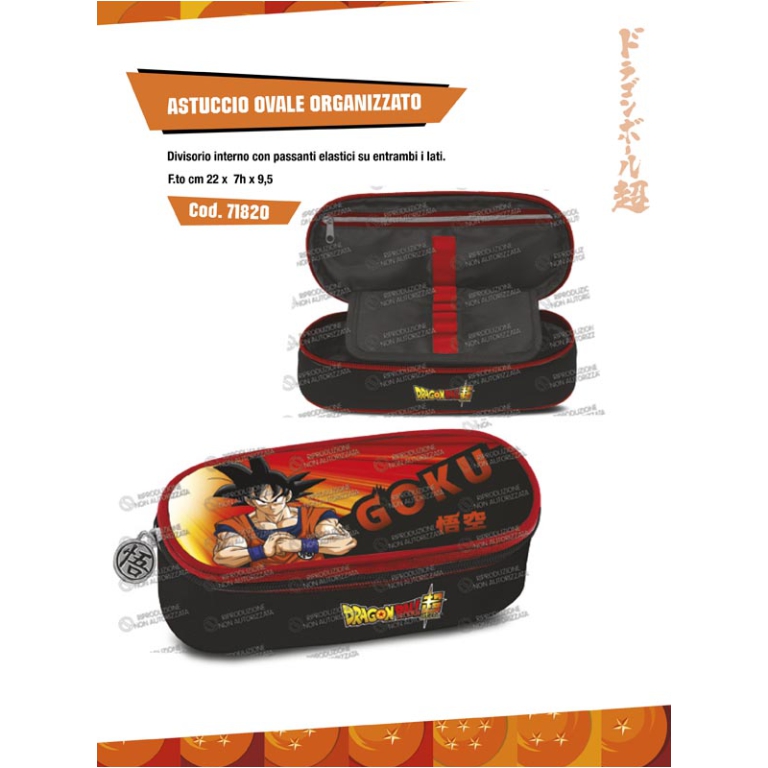 ASTUCCIO OVALE ORGANIZZATO DRAGONBALL