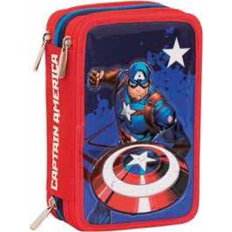 ASTUCCIO 3 ZIP AVENGERS 12,5X19,7CM