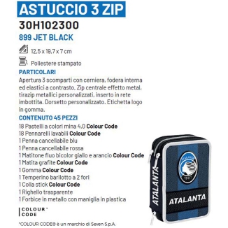 Astuccio 3 Scomparti ATALANTA – Seven