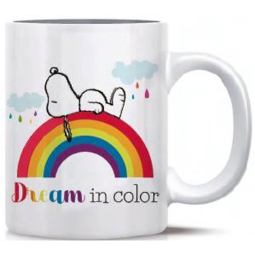 Tazza Mug Peanuts Snoopy Sogna la tua vita a Colori!