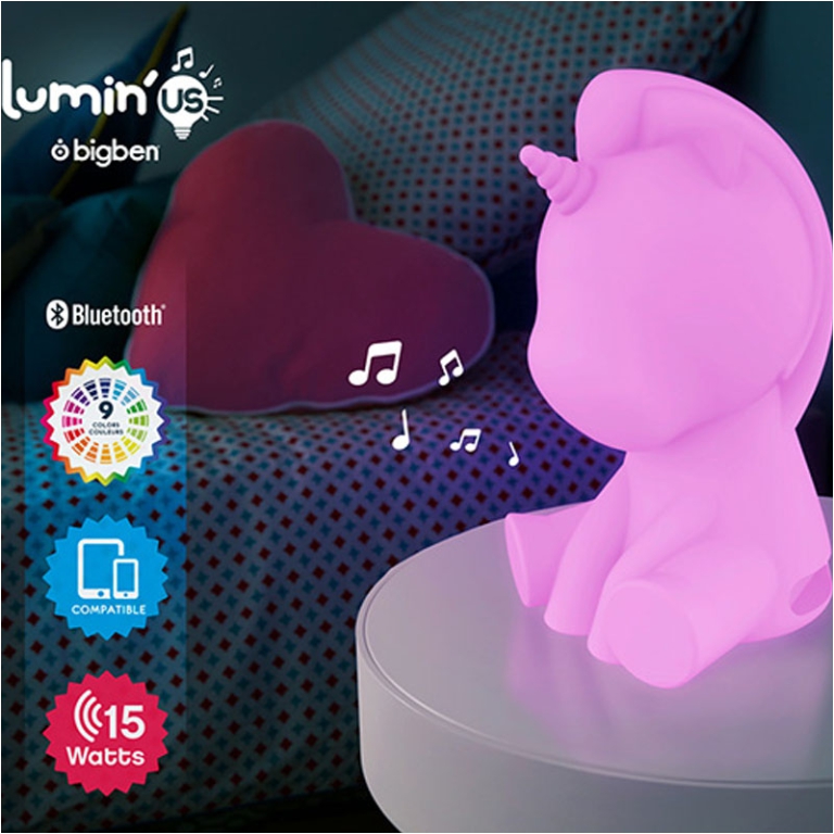 LAMPADA UNICORNO CON     SPEAKER 15W 30CM 2