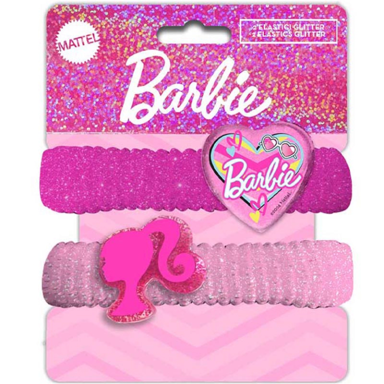 ELASTICO PER CAPELLI GLITTER 2PZ BARBIE