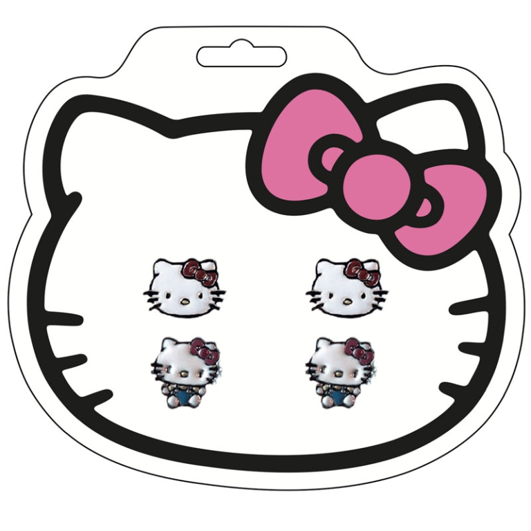 HELLO KITTY ORECCHINI SET DUE PAIA