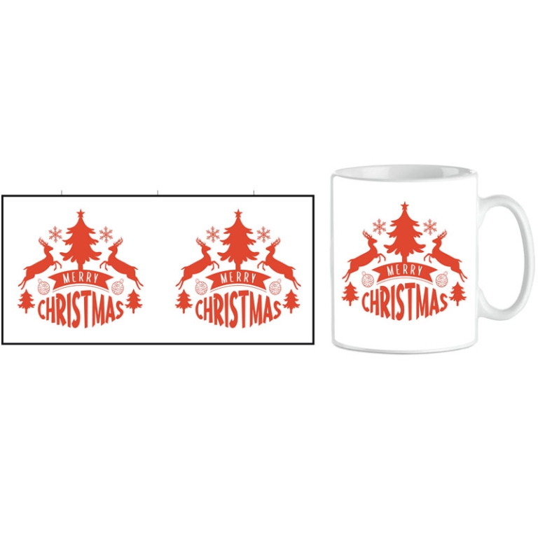 TAZZA MUG XMAS MERRY CHRISTMAS DECORO RENNE