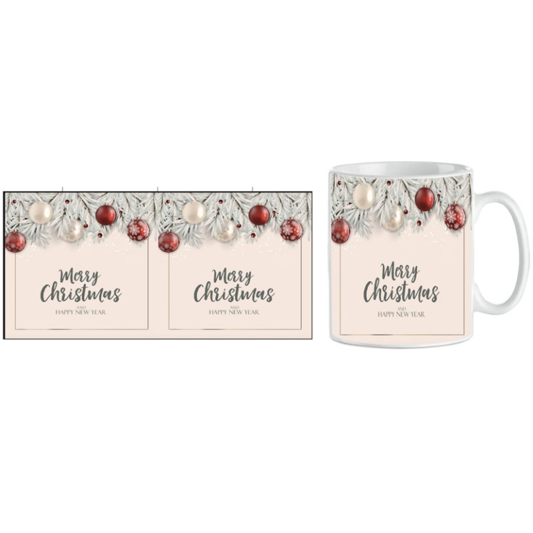 TAZZA MUG XMAS MERRY CHRISTMAS DECORO ALBERO