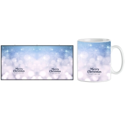 TAZZA MUG XMAS MERRY CHRISTMAS CIELO CON STELLE