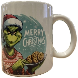 TAZZA MUG XMAS MERRY CHRISTMAS GRINCH BISCOTTI