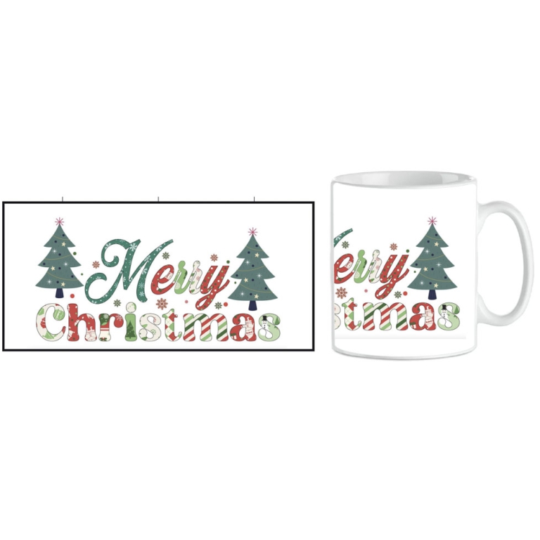 TAZZA MUG XMAS MERRY XMAS ALBERI DI NATALE