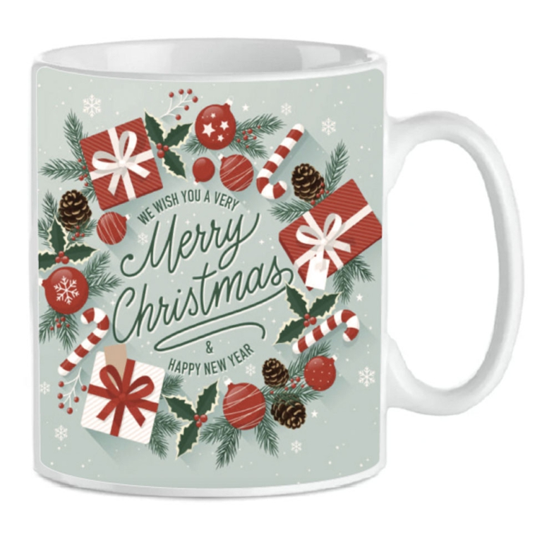 TAZZA MUG XMAS MERRY XMAS DECORO REGALI