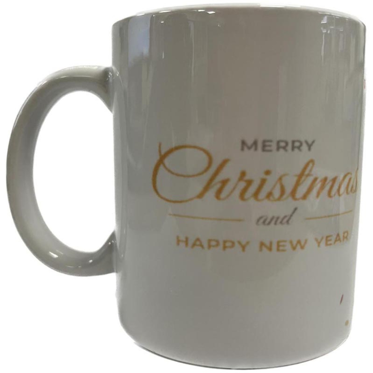 TAZZA MUG XMAS MERRY XMAS AND A HAPPY NEW YEAR