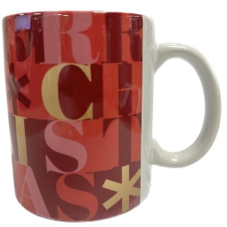 TAZZA MUG XMAS MERRY XMAS POP ART