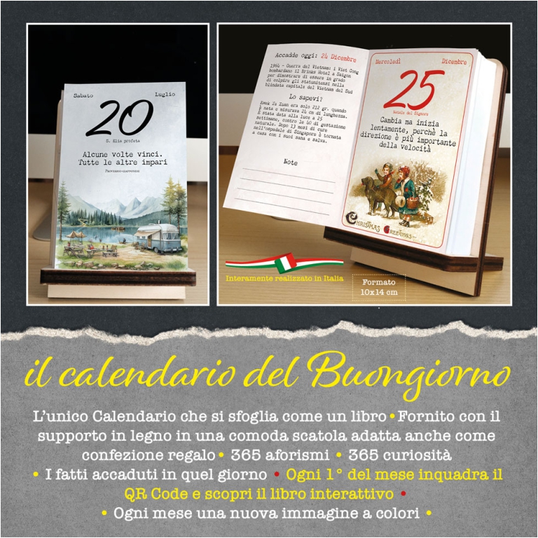 CALENDARIO LETTERARIO    DEL BUONGIORNO 2025 2