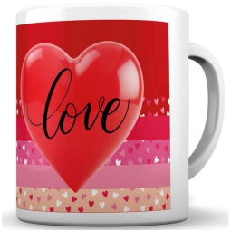 TAZZA LOVE CUORE ROSSO