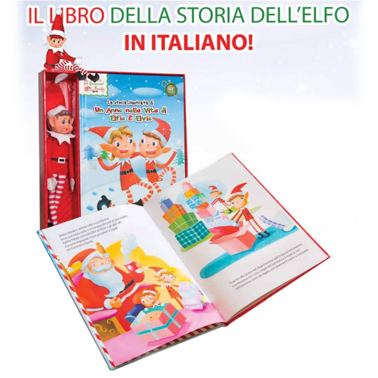 GIFT SET LIBRO STORIA DELL'ELFO CON ELFO