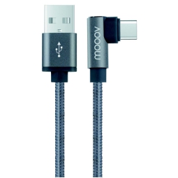 CAVO RICARICA USB/TYPE C ANGOLARE GRIGIO