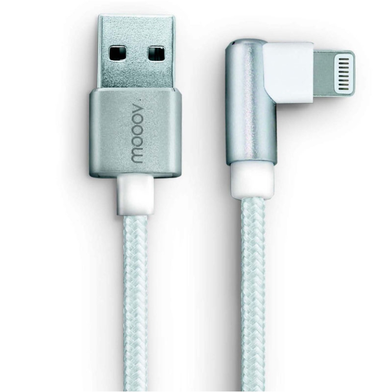 CAVO RICARICA USB/LIGHT  ANGOLARE BIANCO