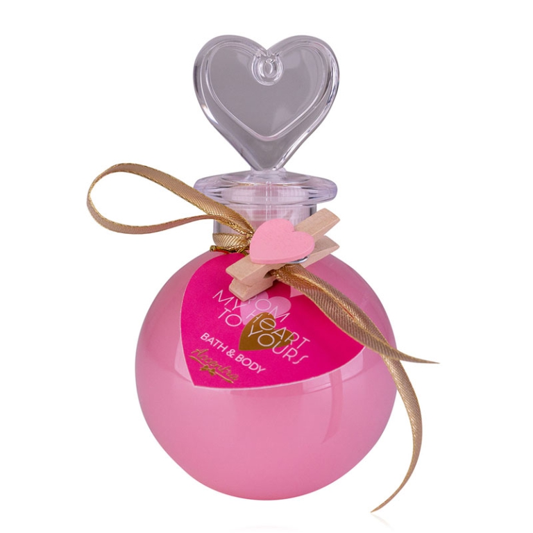 BAGNOSCHIUMA SFERA 240ML FRAGR. ROSA TAPPO CUORE