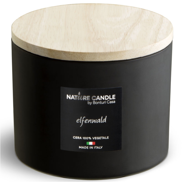 CANDELA 380GR VEGETALE VETRO ELFENWALD DOLOMITI 2