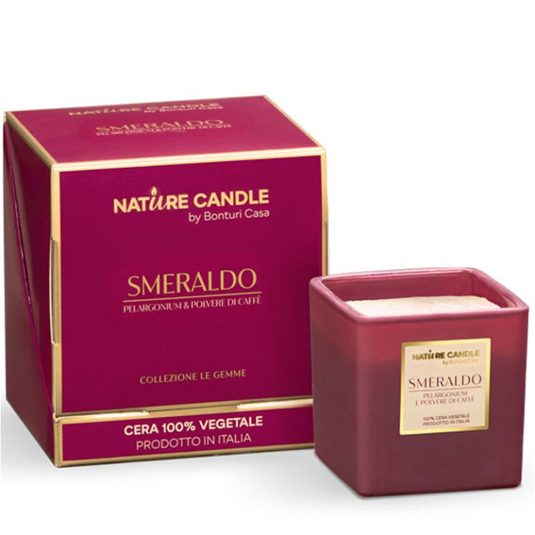 CANDELA 80GR LE GEMME    PELARGONIUM E CAFFÈ