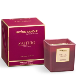 CANDELA 210GR LE GEMME AMBRA E CUOIO