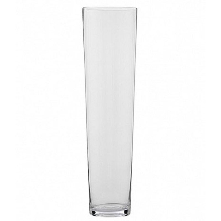 VASO CONICO D17H70CM     VETRO TRASPARENTE