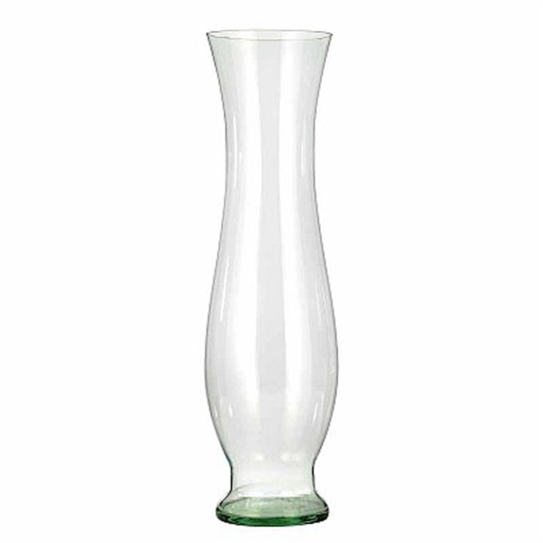 VASO VETRO BOMBATO D18   H70CM TRASPARENTE