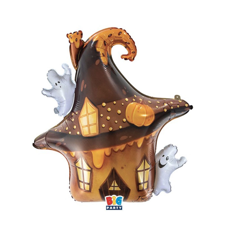 PALLONCINO MYLAR 69X83CM SCARY HOUSE HALLOWEEN