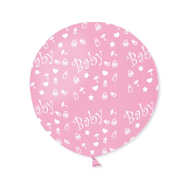 PALLONCINI BABY GIRL 80CM ALL AROUND