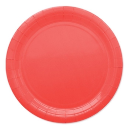 PIATTI CARTA DIAM.24 25PZ ROSSO