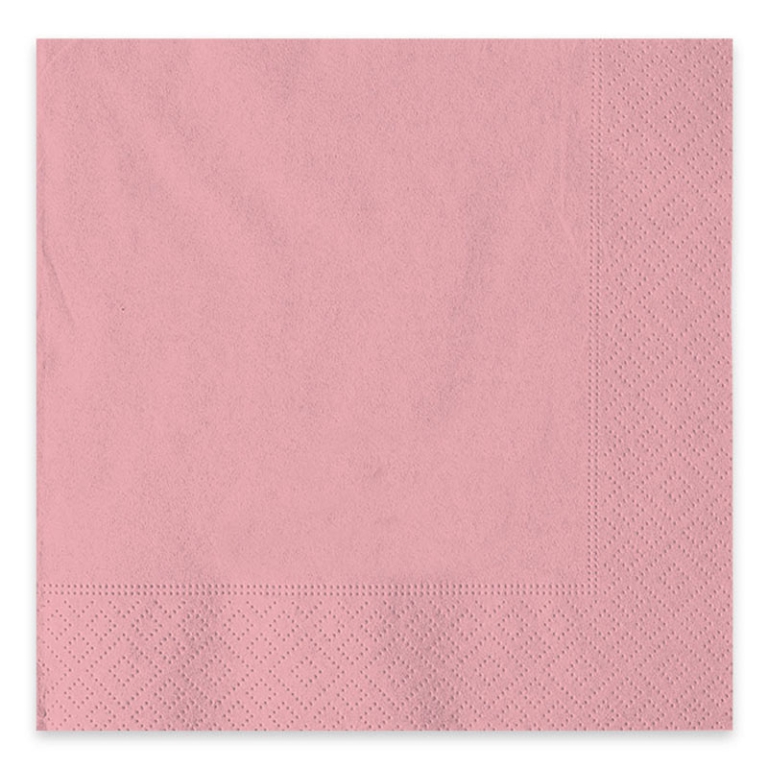 TOVAGLIOLI 33X33CM 40PZ  2 VELI ROSA