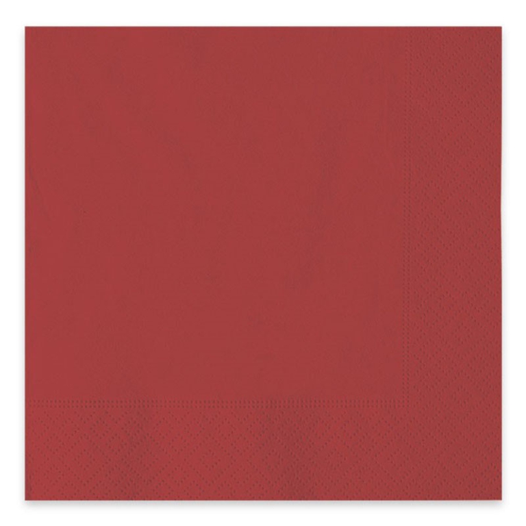 TOVAGLIOLI 33X33CM 40PZ  2 VELI ROSSO