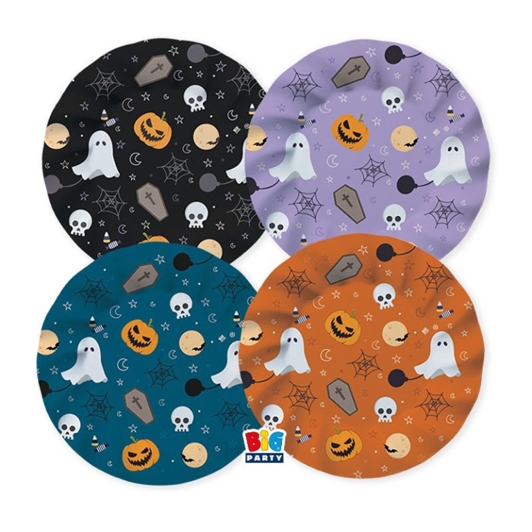 PIATTI MIX 20CM 8PZ HAPPY HALLOWEEN