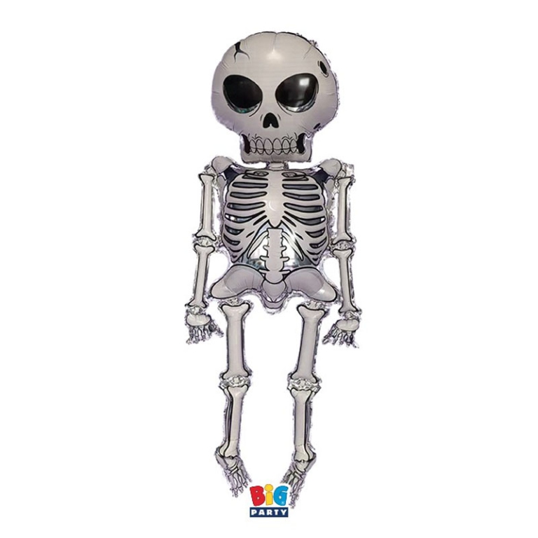 PALLONCINO MYLAR MAXI 86X158CM SCHELETRO HALLOWEEN