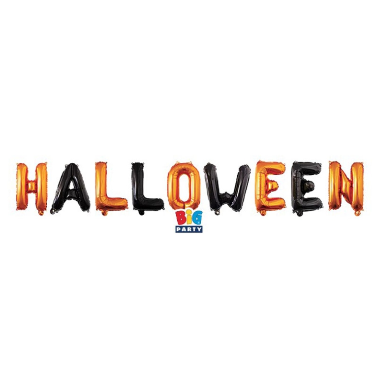 PALLONCINO MYLAR 40X300CM KIT SCRITTA HALLOWEEN