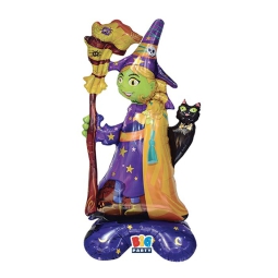 PALLONCINO MYLAR 65X128CM STAND UP WITCH HALLOWEEN