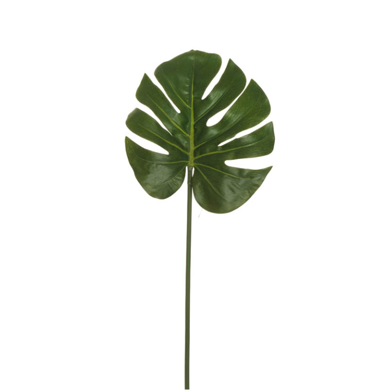 FIORE FOGLIA FILODENDRO  H80CM VERDE 80-360274