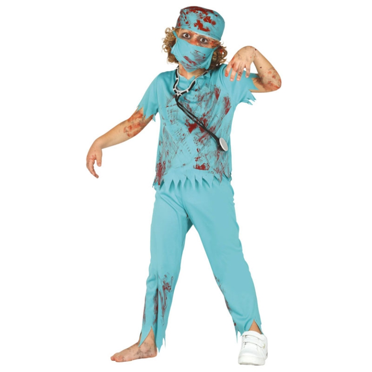 COSTUME CHIRURGO ZOMBIE  10-12 ANNI