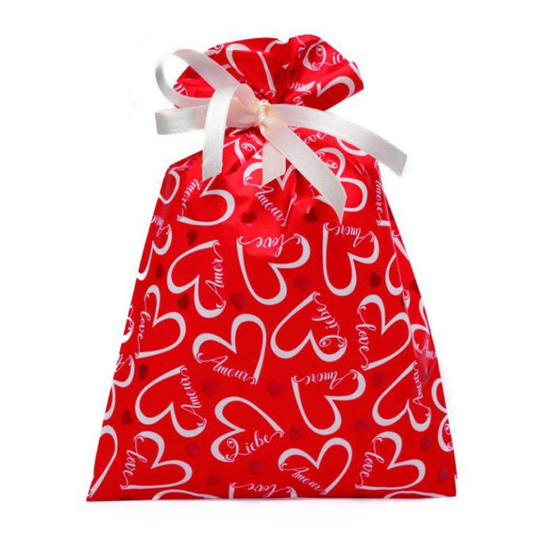 BUSTE CELLO 16X25CM 50PZ  LOVE HEART COL.ROSSO