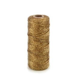 NASTRO CORDONCINO 1,5MMX100MT FLASHY LUREX ORO