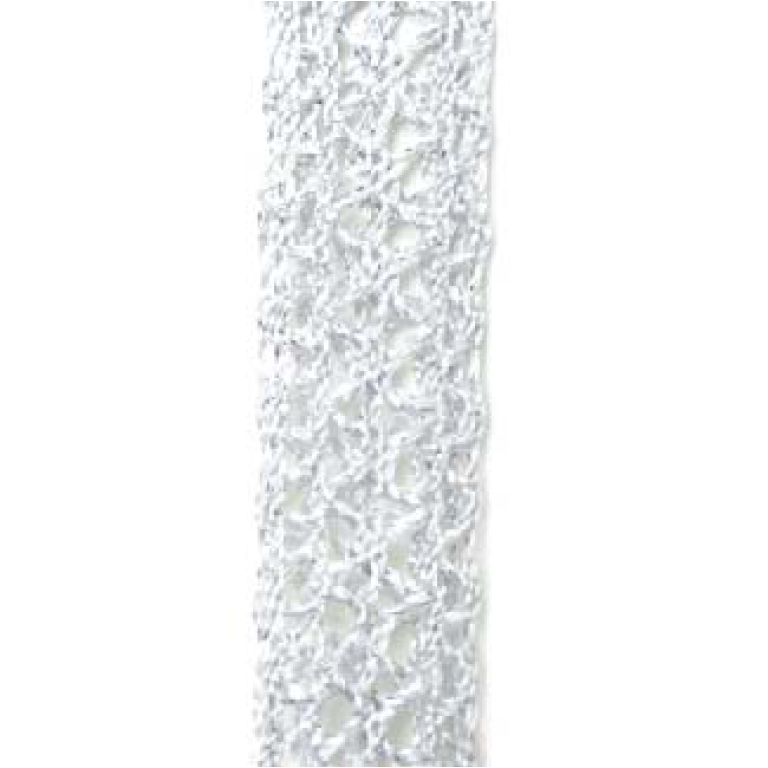 NASTRO PIZZO 15MMX10MT DULACE BIANCO ARGENTO